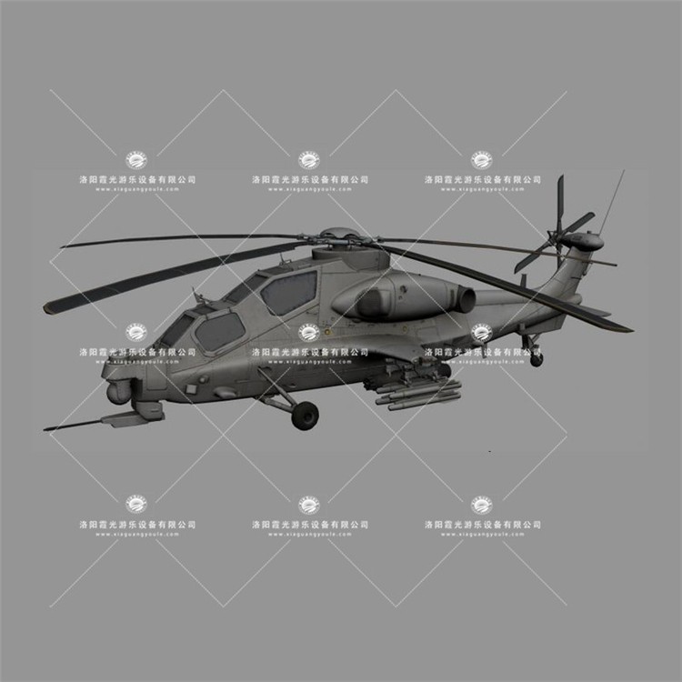 洪梅镇武装直升机3D模型